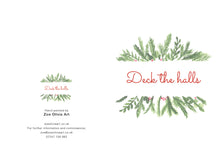 Load image into Gallery viewer, Deck the halls - Christmas card
